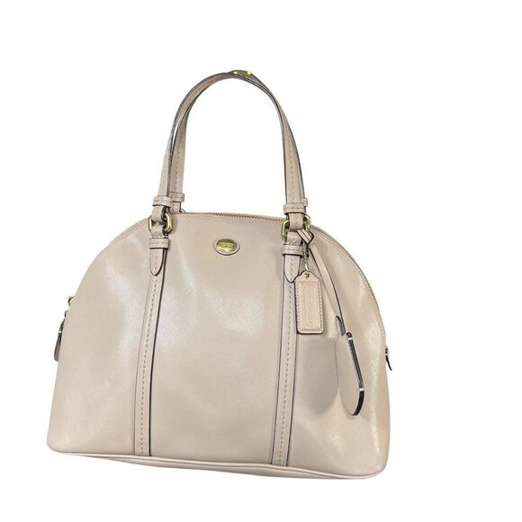 Coach Peyton Cora Dome Top Satchel Bone Sand - Picture 3 of 16
